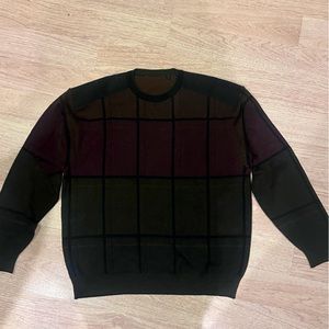Italian Alcantara + Merino Wool Mens Sweater